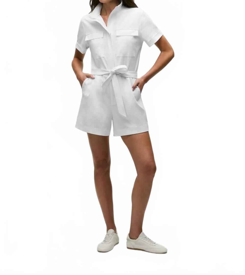 NEW GREYSON CLOTHIERS phoenix short sleeve romper in arctic